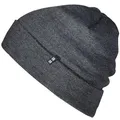 Enter the Complex® Merino Mütze Herren, Beanie Damen, 100% Merino Wolle, Warm und Dünn, Zweilagige Strickmütze, Anthrazit