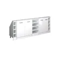 Vicco Kommode Rion, Weiß Hochglanz/Weiß/Weiß, 5er Set (5 St)