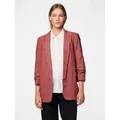 pieces Blusenblazer PCBOSELLA 3/4 BLAZER NOOS Materialmix, regular fit rot S (36)