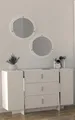 Anrichte mit Spiegel Kommode Sideboard Kommoden Flurkommode Sideboard 3tlg