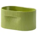 Muuto Ridge Pflanzentopf, höhe 13 cm, moosgrün