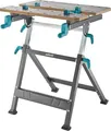 Wolfcraft GmbH 6870000, Tragbare Werkbank, Aluminium, MDF-Platten, Stahl, Grau, Holz, 120 kg, 41 cm, 0 - 65°