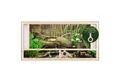 Repiterra Terrarium Holzterrarium mit Glasfront 120x60x60 cm mit Frontbelüftung hochwertig, inklusive Thermo-Hygrometer - Reptilien Amphibien
