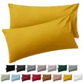 Blumtal Kissenbezug, Gelb, Textil, Quadratisch, 80x40 cm, Oeko-Tex® Standard 100, Schlaftextilien, Bettwäsche