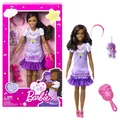 BARBIE My First Barbie-Puppe - Brooklyn Roberts, 34 cm, weicher Körper, lilafarb