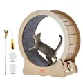 VEVOR Katzenlaufrad, 750 mm, Katzenlaufband für den Innenbereich, mit abnehmbarem Laufband, Katzen-Teaser zum Laufen, Gehen, Training, Laufrad