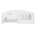 vidaXL Pavillon, Profi-Partyzelt mit Seitenwänden 4×6 m Weiß 90 g/m²