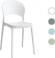 Stapelstuhl Quito Gartenstuhl Bistrostuhl Kunststoffstuhl Weiß