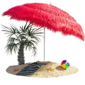 DeubaXXL DE Sonnenschirm Hawaii Rot Ø160cm UV-Schutz 30+ 102504