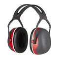 3M Peltor Premium Plus Ohrenschützer X3A mit Stirnband, Schwarz / Rot, 95 - 110 dB