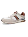 Camel Active Leder-Sneakers in Beige/ Weiß/ Hellbraun, Größe 44, Weiß/Beige/braun, Herren
