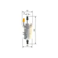 ORIGINAL BOSCH KRAFTFTOFFFILTER 0450905959 Ø: 61,2MM FÜR AUDI SEAT SKODA VW KTM