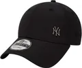 New York Yankees New Era 9Forty Flawless Logo Schwarze Baseballkappe
