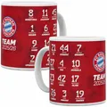 FC Bayern München Tasse Unterschriften 2025/2026 Kaffeetasse Becher Kaffeebecher