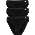 Speidel Jazz-Pants Slips Britta (3er Pack) basic, schlicht, bequem, modern, schmaler Bund, Baumwollmix schwarz 44