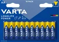 VARTA Varta Batterie Alkaline, Mignon, AA, LR06, 1.5V Longlife Power, Retai Batterie