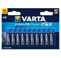 VARTA Varta LonglifePower AA Batterien 10er Blister Akku Varta LonglifePower AA 10er Blister, Hohe Leistung und Zuverlässigkeit