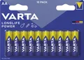 Varta Batterien 4906 LONGLIFE Power Mignon AA 10 ner pack 1,5 V 1.500 mAh