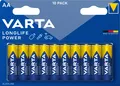 Varta Batterie Alkaline, Mignon, AA, LR06, 1.5V Longlife Power, Retail Blister (