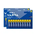 2x Varta Longlife Power AA Mignon Alkaline Batterien LR6 10er Blister 1,5V
