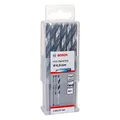 Bosch Professional 10 Stück HSS Spiralbohrer PointTeQ (für Metall, 6,9 x 69 x 109 mm, Zubehör Bohrschrauber)