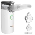 Pulox IN-100 Inhalator - Elektrischer Vernebler Nebulizer Inhalationsgerät - Leise, tragbar, akkubetrieben für Kinder & Erwachsene bei Husten Erkältung