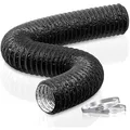 Abluftschlauch 75mm 5m PVC Lüftungsschlauch Flexibel Trockner Klimaanlage