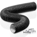 Alu Abluftschlauch 5m Flexibel PVC Schallgedämmter Lüftung