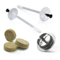 STRÜBER Schrauben- und Dübel-Set Dämmstoffdübel mit Metalldorn + Mineralwolle Rondelle + Metall Fräser 8x155mm/100Stück/1Fräser