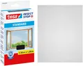 tesa Insektenschutz-Fensterrahmen Insect Stop Standard Fliegengitter für Fenster 1.5 m x 1.8 m, (Packung, 1-St., Fliegennetz, Klettband), Insektenschutzgitter -Fliegenetz ohne Bohren-zuschneidbar