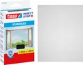 tesa Fliegengitter Standard Insektenschutz Fenster ohne Bohren grau 1,5 x 1,8 m