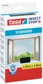 tesa Fliegengitter Standard Klettband für Fenster 1,50 m : 1,80, anthrazit 55680