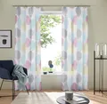 OTTO home Gardine Belem (1 St), Kräuselband, transparent, Voile, 1 bzw. 2 Schals, Vorhang, Fertiggardine, Kreise