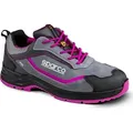 Sparco 07537GRFU Indy Danica ESD S1PS Sicherheitsschuh, Grau/Fuchsia, 35 - Grau/Fuchsia - 35