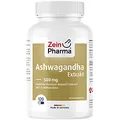 ZeinPharma Ashwagandha Extrakt 120 Kapseln 500mg - Ashwagandha Wurzel-Extrakt hochdosiert mit 5% Withanolide, Schlafbeere aus Indien, Nahrungsergänzungsmittel pflanzlich, laborgeprüft