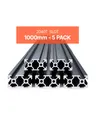 VEVOR 5er Set Aluprofil 1000mm Nutenprofil 2040 Aluminium Linear Schiene