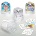 Schneekugel zum Ausmalen Ostern  (pro Set 4) Bastelaktivitäten zu Ostern