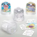 OsternSchneekugeln zum Ausmalen, 4 Stück, Osterbasteln für Kinder AX777