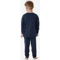 Schiesser Pyjama Nightwear 1 (2 tlg) schlafanzug schlafmode bequem blau 98 EU