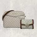 Michael Kors Tasche Xbody Portmonee Geldbörse Jet Set Travel Vanilla Creme NEU
