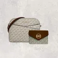 Michael Kors MK Tasche crossbody Geldbörse Jet Set Travel Greenwich Vanilla NEU