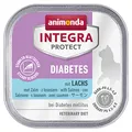 animonda INTEGRA PROTECT Katzenfutter nass Diabetes Lachs (16 x 100g), vom Tierarzt empfohlen bei Diabetes mellitus, mit Veterinären entwickeltes Diätalleinfutter für erwachsene Katzen
