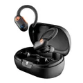Skullcandy Push ANC Active in-Ear Wireless Earbuds, 58 Hr Battery, IP67 Waterproof, Wireless Charging, Microphone, Works with iPhone Android and Bluetooth Devices - True Black/Orange