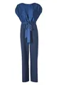 Swing Jumpsuit aus Material-Mix, Größe:34, Farbe:Black