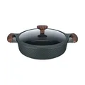 Resto Kochtopf 4,4 l (grau, 280x80x280 mm, Ø28 cm, Induktion, spülmaschinenfest)