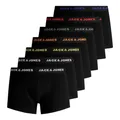 JACK & JONES Herren Unterhosen Shorts Boxershorts Trunks 7er Pack, Farbe:Schwarz, Wäschegröße:M, Artikel:- Black