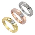 Zeeme Silber Ring Silber 925 mit Zirkonia weiß