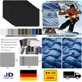 Nylon Selbstkleber Patches 20x15cm 8 Stück Schwarz Reparatur Zelt Da
