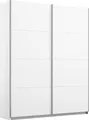 Schwebetürenschrank OTTO HOME "Kleiderschrank Schrank Garderobe Schlafzimmerschrank THANOS", weiß (alpinweiß), B:136cm H:210cm T:62cm