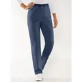 Schlupfjeans CLASSIC BASICS, Damen, Gr. 24, Kurzgrößen, blau (dunkelblau), 81% Baumwolle, 17% Polyester, 2% Elasthan, unifarben, lang, Jeans